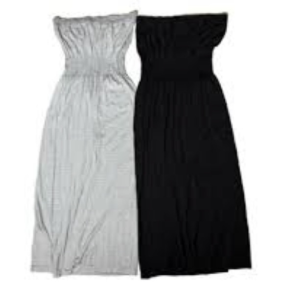 Lark & Grey Dresses & Skirts - Lark & Grey Strapless cloth dress Size L/XL boho comfy summer